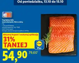 Lidl Łosoś atlantycki filet ze skórą Targ Rybny Lidla oferta