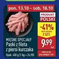 ALDI Paski z fileta piersi kurczaka Mięsne Specjały Zawsze Świeże (Aldi) oferta