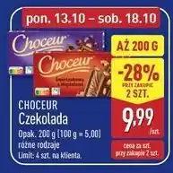 ALDI Czekolada z rumem rodzynkami i orzechami Choceur oferta