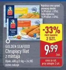 ALDI Filety z mintaja w panierce sosem musztardowo-miodowym Golden Seafood oferta