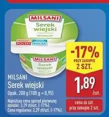 ALDI Serek wiejski naturalny Milsani oferta