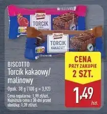 ALDI Torcik malinowy Biscotto oferta
