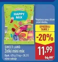 ALDI Żelki happy mix Sweetland oferta