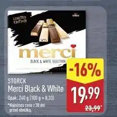 ALDI Bombonierka black & white Storck Merci oferta