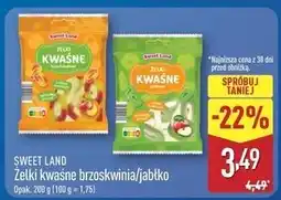 ALDI Żelki kwaśne jabłkowe Sweetland oferta