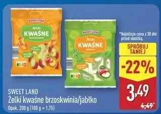 ALDI Żelki kwaśne jabłkowe Sweetland oferta