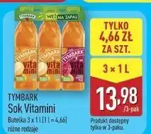 ALDI Sok banan-jabłko-marchew + malina-marchew-jabłko Tymbark Vitamini oferta