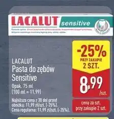 ALDI Pasta do zębów Lacalut Sensitive oferta