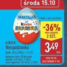 ALDI Jajko niespodzianka Kinder Niespodzianka oferta