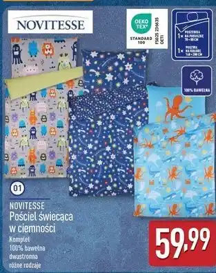ALDI Pościel świecąca w ciemności Novitesse oferta
