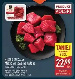 ALDI Gulasz wołowy Mięsne Specjały Zawsze Świeże (Aldi) oferta