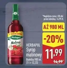 ALDI Syrop malina Herbapol oferta