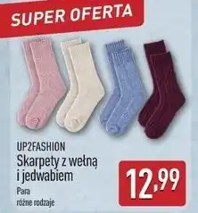 ALDI Skarpety damskie rozm. 35/38 - 39/42 z wełną i jedwabiem Up2Fashion oferta