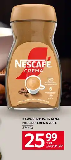 Selgros Kawa rozpuszczalna nescafé crema oferta