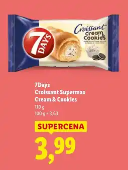 Lidl Rogalik Croissant Supermax Cream & Cookies 7Days oferta