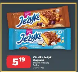 Netto Ciastka Jeżyki Goplana różne rodzaje oferta