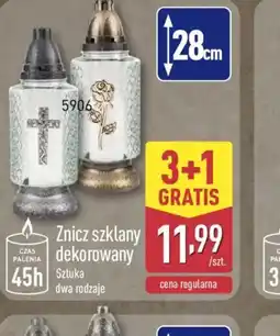 ALDI Znicz szklany dekorowany oferta