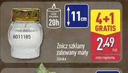 ALDI Znicz szklany zalewany mały oferta