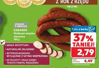 Kaufland Kiełbasa wiejska Kabanos Kaufland oferta