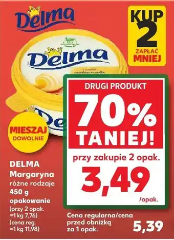 Kaufland Margaryna Delma różne rodzaje oferta