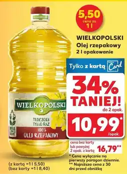 Kaufland Olej rzepakowy Wielkopolski oferta
