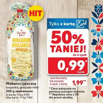 Kaufland Makaron jajeczny krajanka Stąd Takie Dobre oferta