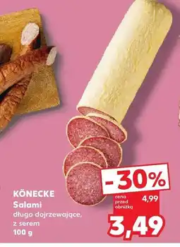 Kaufland Salami długo dojrzewające z serem Könecke oferta