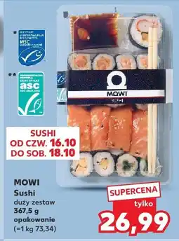 Kaufland Sushi duży zestaw Mowi oferta