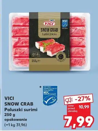Kaufland Paluszki surimi Vici Snow Crab oferta