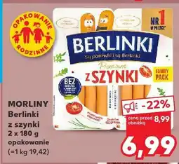 Kaufland Parówki Berlinki z szynki Morliny oferta