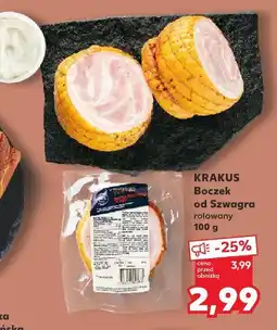 Kaufland Krakus boczek od szwagra rolowany oferta