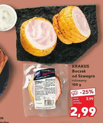 Kaufland Krakus boczek od szwagra rolowany oferta