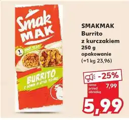 Kaufland Burrito z kurczakiem SmakMak oferta