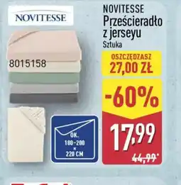 ALDI Prześcieradło z jerseyu Novitesse oferta