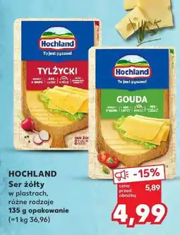 Kaufland Ser żółty w plastrach Hochland oferta