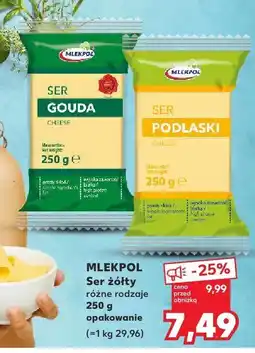 Kaufland Ser żółty Mlekpol oferta