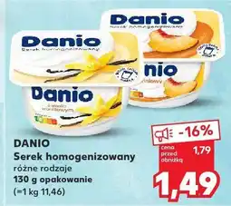 Kaufland Serek homogenizowany Danio różne rodzaje Danone oferta