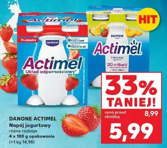 Kaufland Napój jogurtowy Actimel różne rodzaje Danone oferta