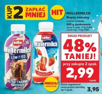 Kaufland Napój mleczny Müllermilch różne rodzaje oferta