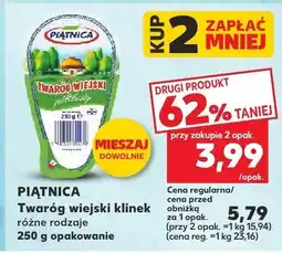 Kaufland Twaróg wiejski klinek różne rodzaje Piątnica oferta