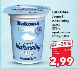 Kaufland Jogurt naturalny gęsty Bakoma oferta