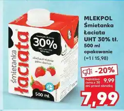 Kaufland Śmietanka Łaciata UHT 30% Mlekpol oferta
