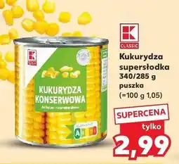 Kaufland Kukurydza konserwowa K-Classic oferta
