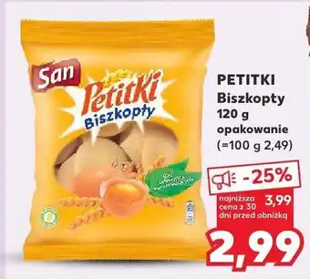 Kaufland Biszkopty Petitki San oferta