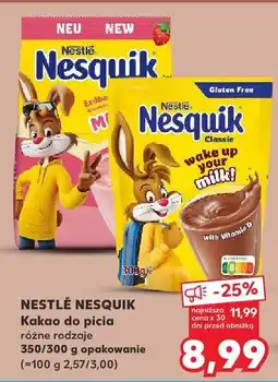Kaufland Kakao Nestlé Nesquik różne rodzaje oferta