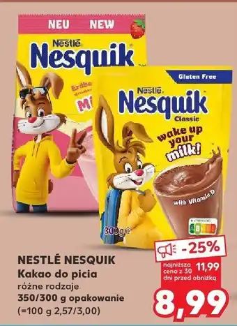 Kaufland Kakao Nestlé Nesquik różne rodzaje oferta