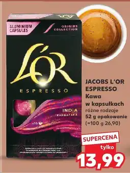 Kaufland Kawa w kapsułkach Jacobs L'or Espresso różne rodzaje oferta