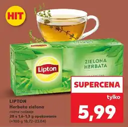 Kaufland Herbata zielona Lipton różne rodzaje oferta