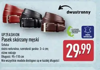 ALDI Pasek skórzany męski UP2FASHION oferta