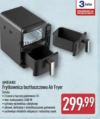 ALDI Frytkownica beztłuszczowa Air Fryer Ambiano oferta